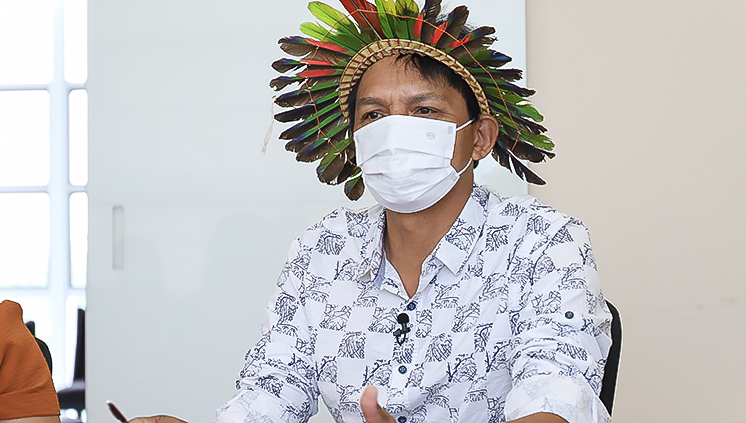 07.10.2021 Posse do primeiro professor indigena da UFPA Foto Alexandre de Moraes 2
