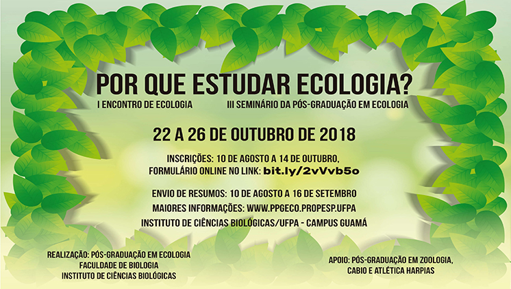 cartaz encontro ecologia conservação